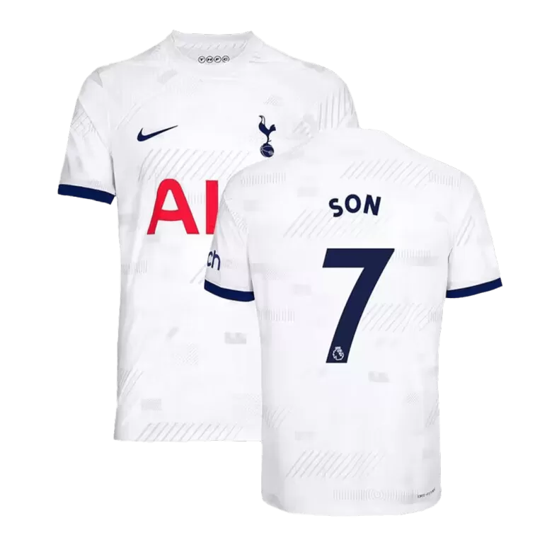 Men's Replica SON #7 Tottenham Hotspur Away Soccer Jersey Shirt