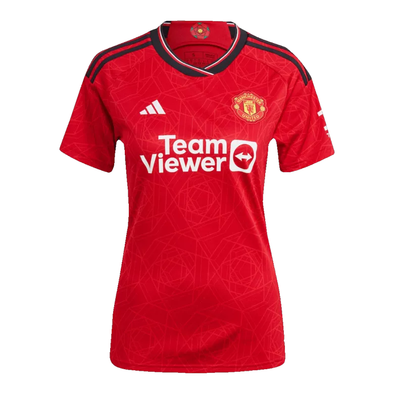 Manchester United Custom Home Soccer Women's Jersey 2023/24 - bestsoccerstore