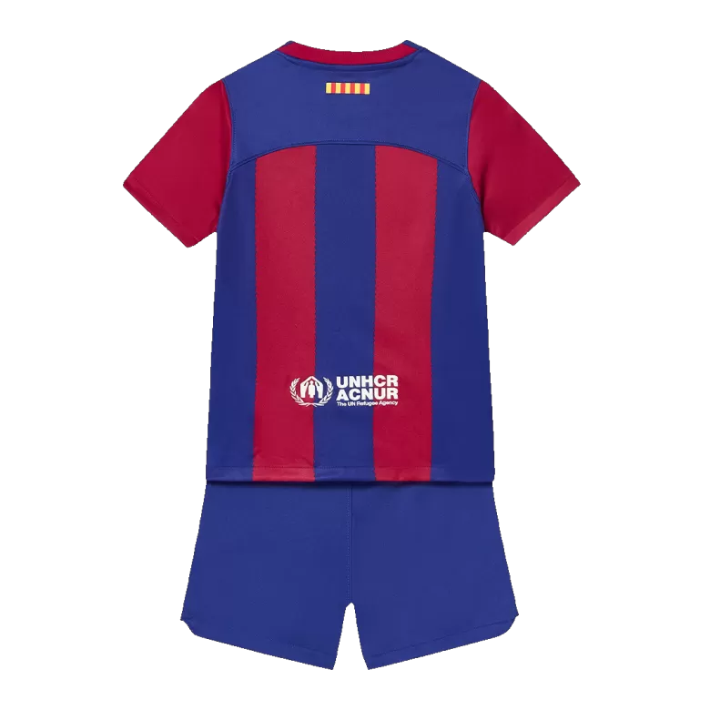 Kid's Barcelona Whole Kits Custom Home Soccer Kit 2023/24 - bestsoccerstore