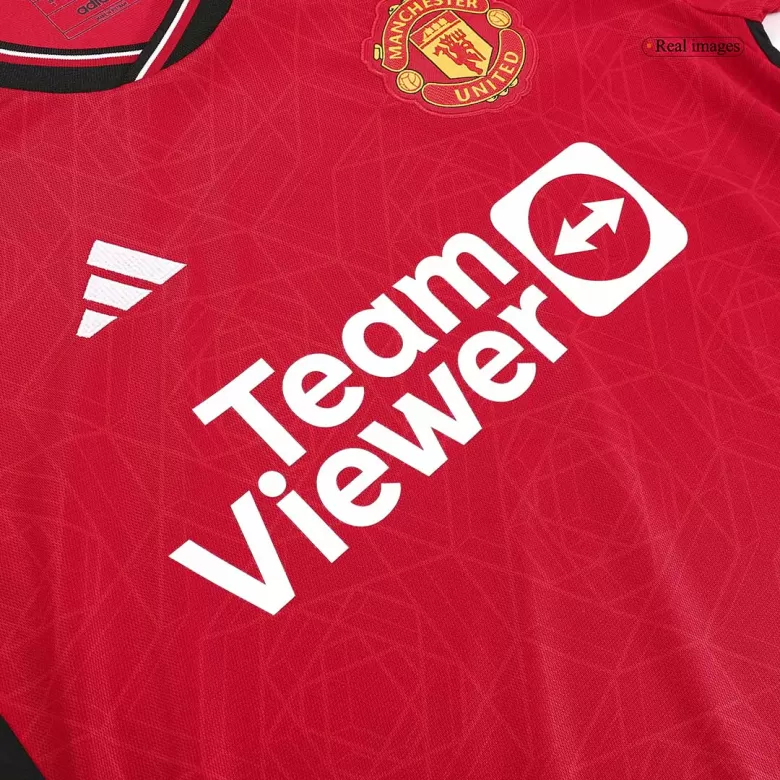 Manchester United Jersey Custom Home Soccer Jersey 2023/24 - bestsoccerstore