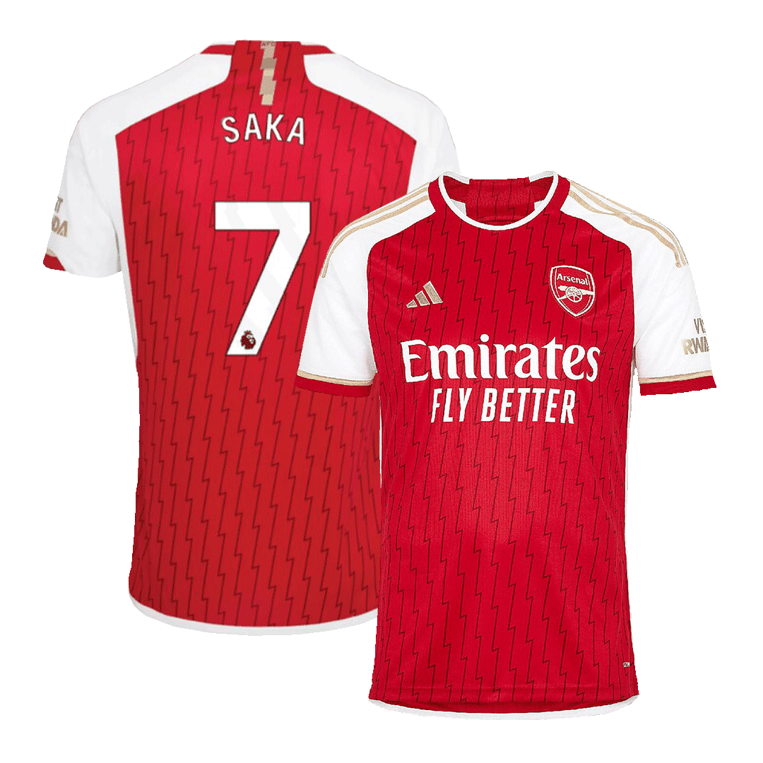 Arsenal Jersey Custom SAKA #7 Soccer Jersey Home 2023/24