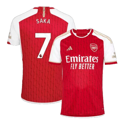 Arsenal Jersey Custom SAKA #7 Soccer Jersey Home 2023/24 - bestsoccerstore