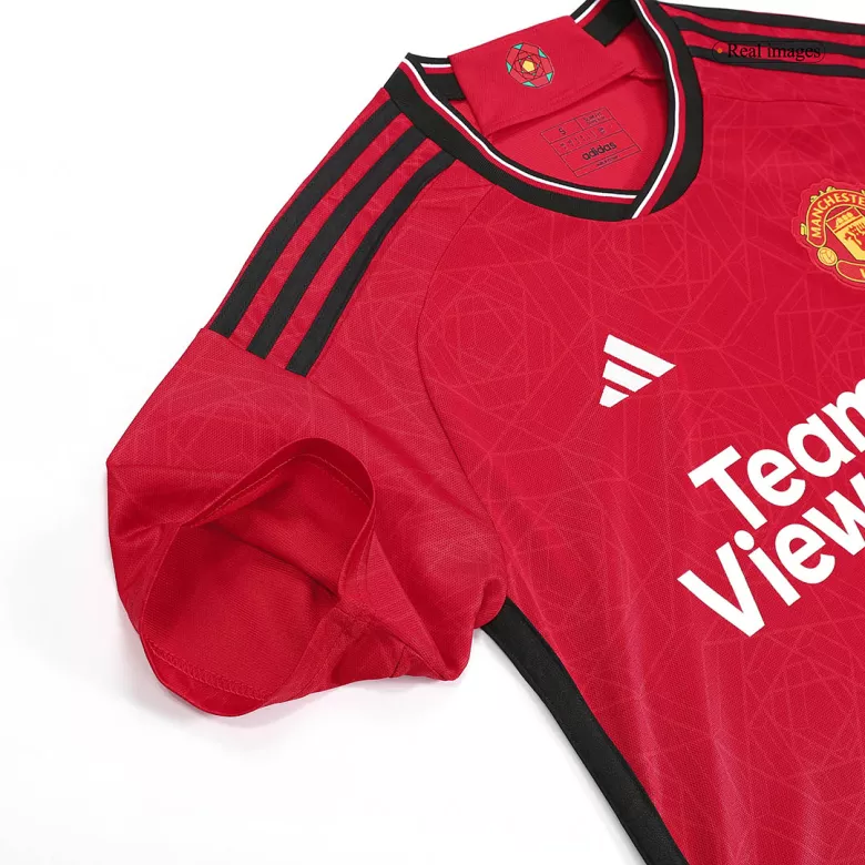 Manchester United Jersey Custom Home Soccer Jersey Full Kit 2023/24 - bestsoccerstore