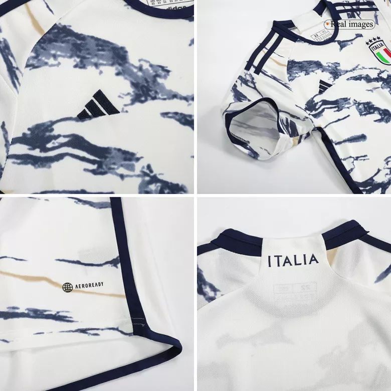 Kid's Italy Jersey Custom Away Soccer Soccer Kits 2023/24 - bestsoccerstore