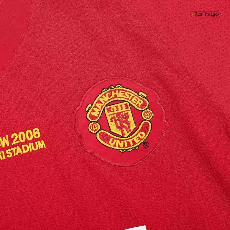 Manchester United Jersey Custom Home Soccer Jersey 2007/08 - UCL - bestsoccerstore