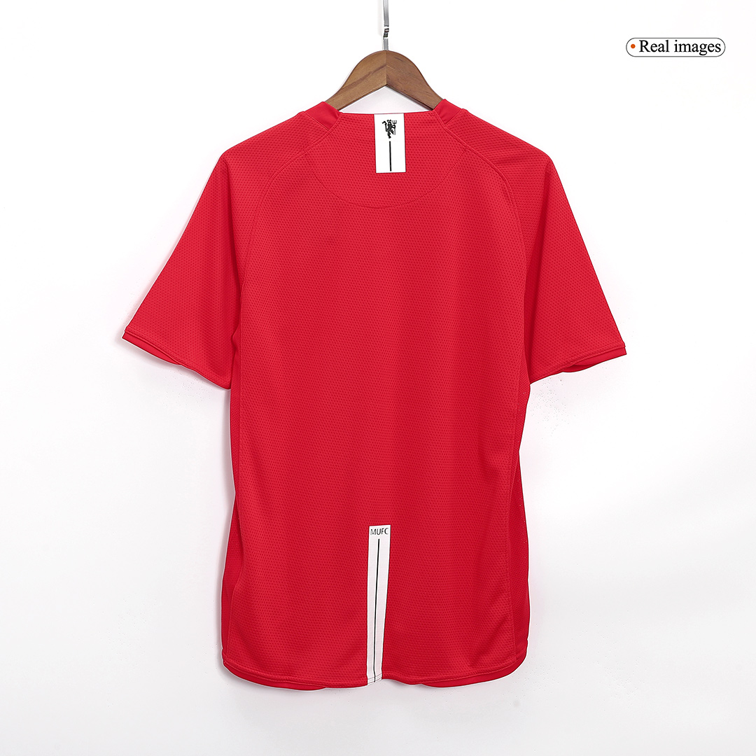 Manchester United Jersey Custom Home Soccer Jersey 2007/08 - UCL - bestsoccerstore