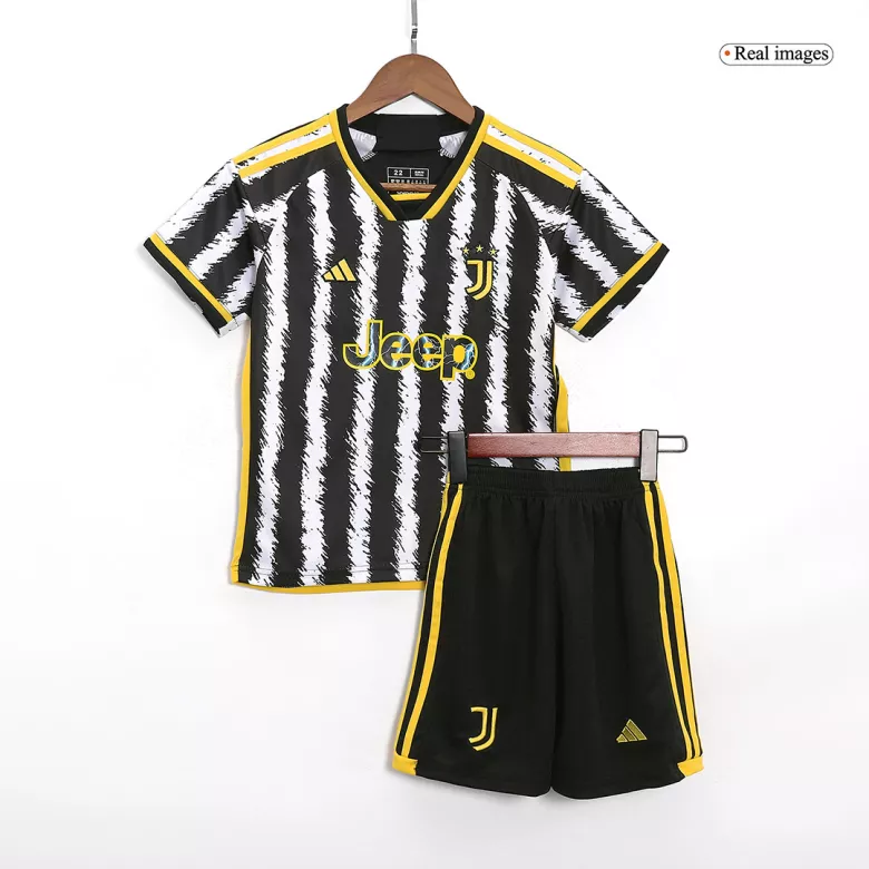 Kid's Juventus Jersey Custom Home Soccer Soccer Kits 2023/24 - bestsoccerstore
