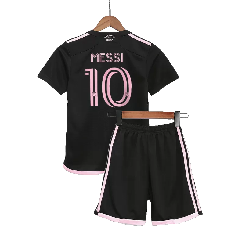 : 2021 Argentina #10 Leo Messi Away Kids Soccer Jersey