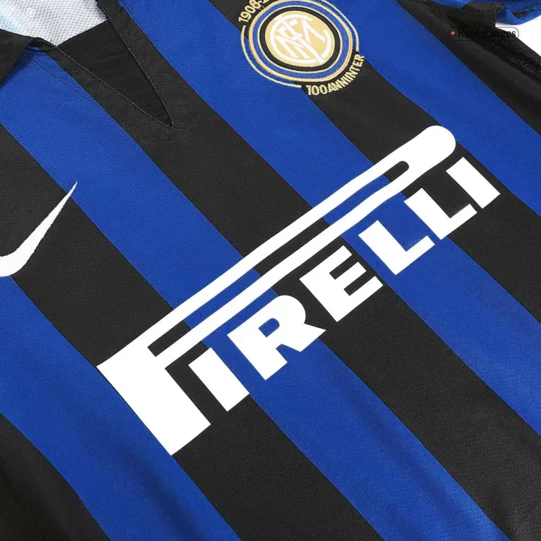 Inter Milan Jersey Custom Home Soccer Retro Jersey 2007/08 - bestsoccerstore