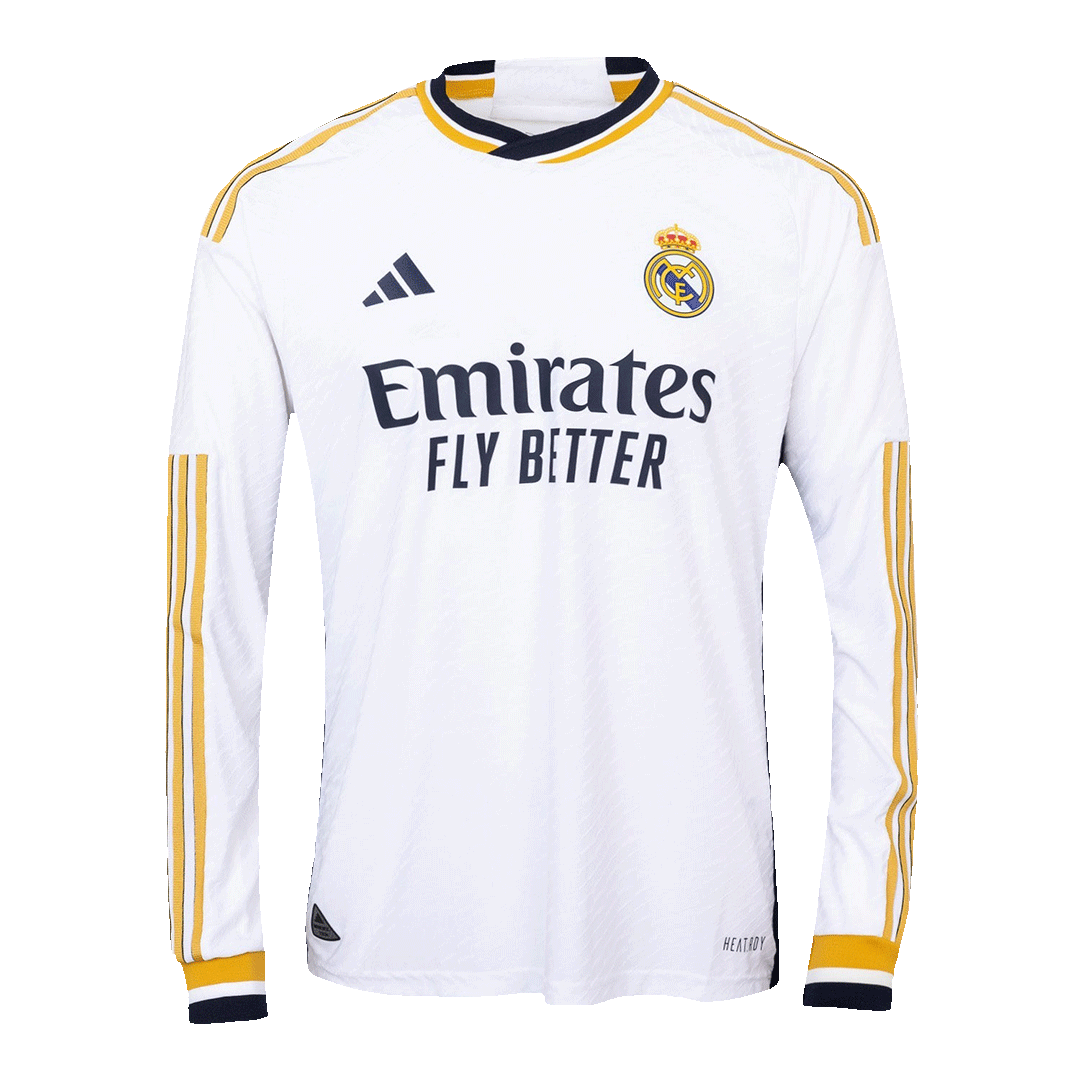 White long sleeve soccer hot sale jersey