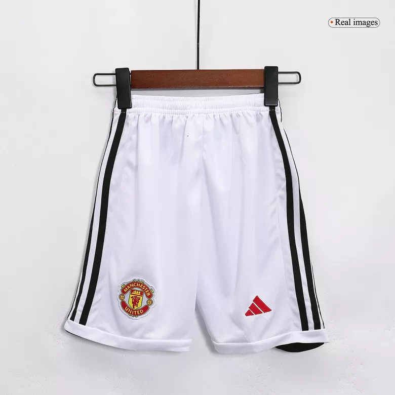 Kid's Manchester United Jersey Custom Home Soccer Soccer Kits 2023/24 - bestsoccerstore