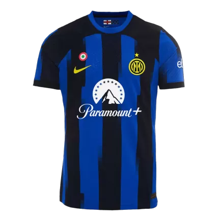 Authentic Inter Milan Soccer Jersey Custom Home Shirt 2023/24 - bestsoccerstore