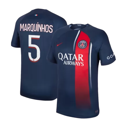 PSG Jersey Custom MARQUINHOS #5 Soccer Jersey Home 2023/24 - bestsoccerstore