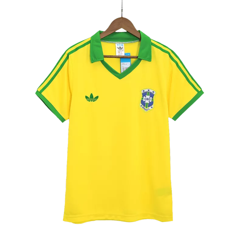 Brazil Jersey Home Soccer Retro Jersey 1977 - bestsoccerstore