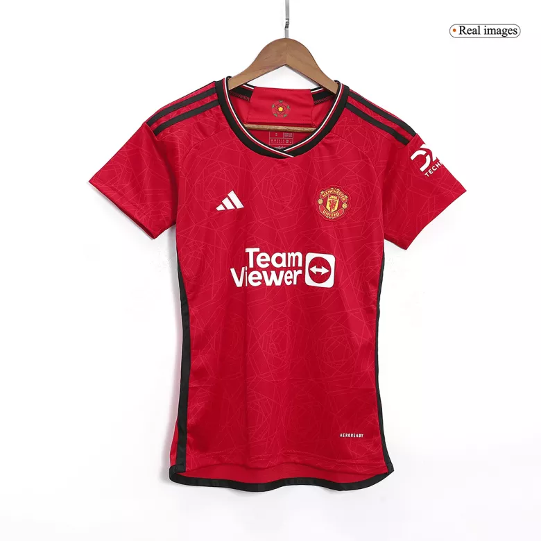 Manchester United Custom Home Soccer Women's Jersey 2023/24 - bestsoccerstore