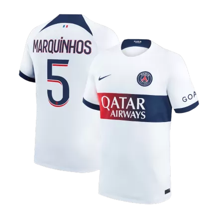 PSG Jersey Custom MARQUINHOS #5 Soccer Jersey Away 2023/24 - bestsoccerstore