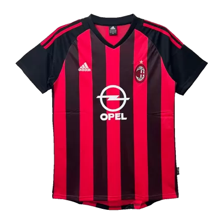 AC Milan Jersey Custom Home Soccer Jersey 2002/03 - bestsoccerstore