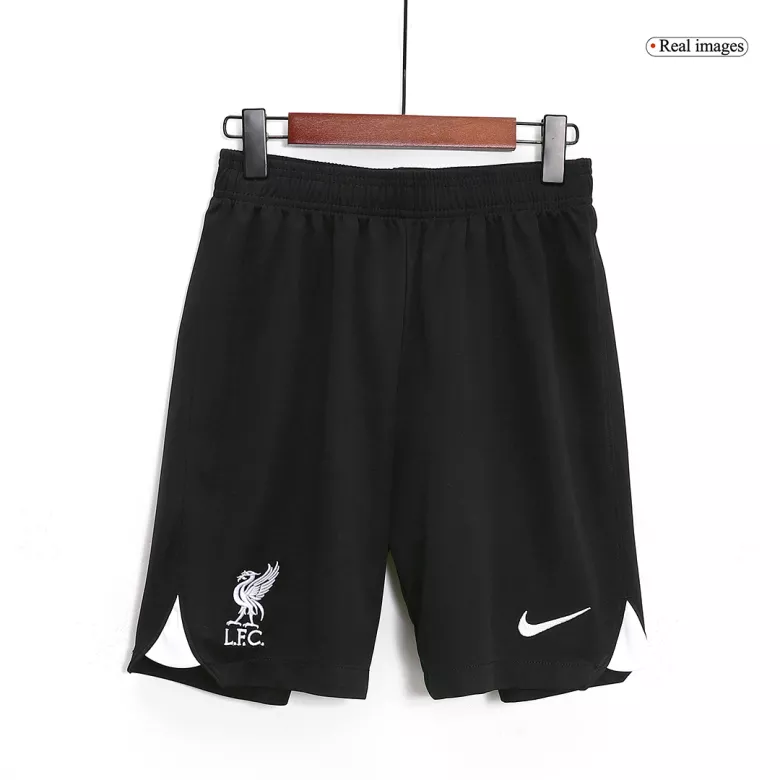 Liverpool Shorts Custom Away Soccer Shorts 2023/24 - bestsoccerstore