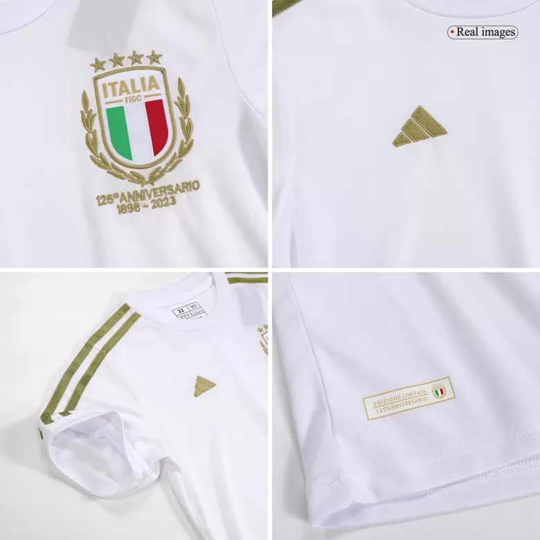 Kid's Italy 125th Anniversary Away Soccer Kits 2023 - bestsoccerstore