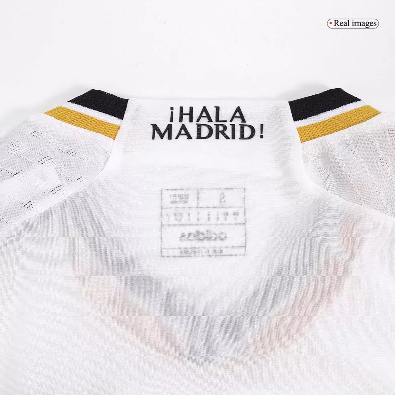 Authentic Real Madrid Home Custom Long Sleeve Soccer Jersey 2023/24 - bestsoccerstore