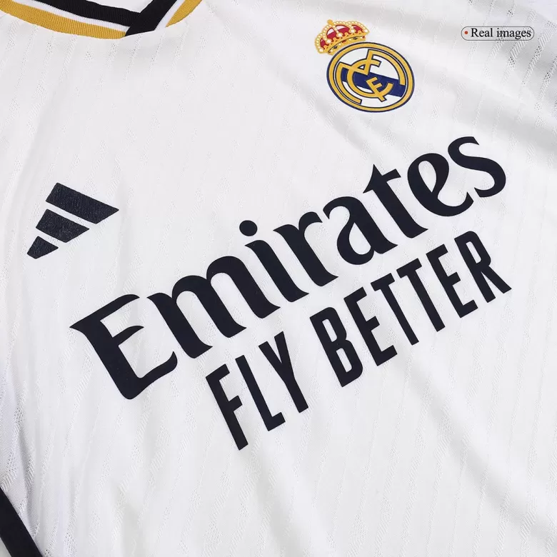 Authentic Real Madrid Home Custom Long Sleeve Soccer Jersey 2023/24 - bestsoccerstore