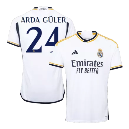 Real Madrid Jersey Custom ARDA GÜLER #24 Soccer Jersey Home 2023/24 - bestsoccerstore