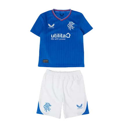Kid's Glasgow Rangers Jersey Home Soccer Soccer Kits 2023/24 - bestsoccerstore