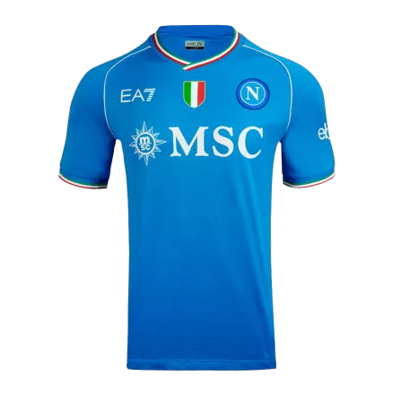 Authentic Napoli Soccer Jersey Custom Home Shirt 2023/24 - bestsoccerstore