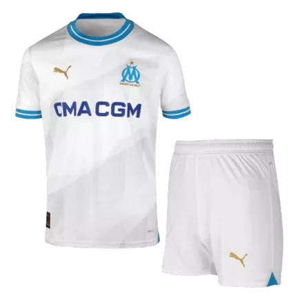 Kid's Marseille Jersey Custom Home Soccer Soccer Kits 2023/24 - bestsoccerstore