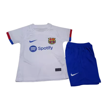 Kid's Barcelona Jersey Custom Away Soccer Soccer Kits 2023/24 - bestsoccerstore