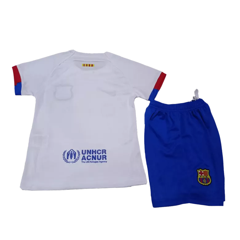 Kid's Barcelona Whole Kits Custom Away Soccer Kit 2023/24 - bestsoccerstore