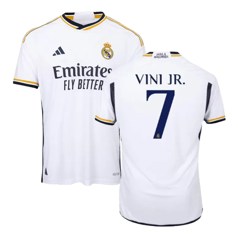 Authentic Real Madrid Soccer Jersey VINI JR. #7 Home Shirt 2023/24 - bestsoccerstore