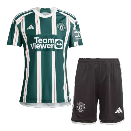 Men's Manchester United Jersey Custom Away Soccer Soccer Kits 2023/24 - bestsoccerstore