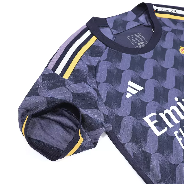 Authentic Real Madrid Soccer Jersey Custom Away Shirt 2023/24 - bestsoccerstore