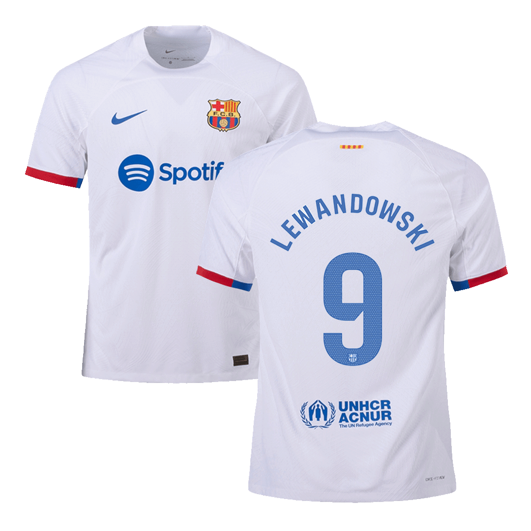 Player Version Barcelona 2023 2024 Home Football Jersey Lewandowski Shirt