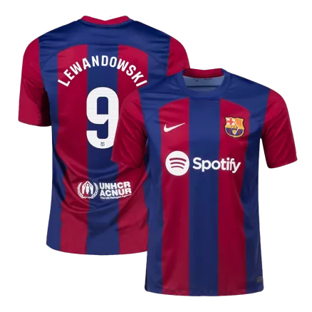 Barcelona Jersey Custom LEWANDOWSKI #9 Soccer Jersey Home 2023/24 - bestsoccerstore