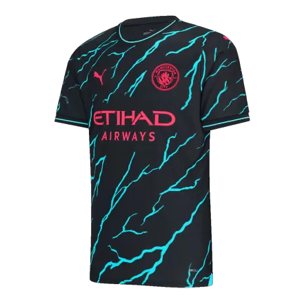 Manchester City Jersey Custom Soccer Jersey Third Away 2023/24 - bestsoccerstore