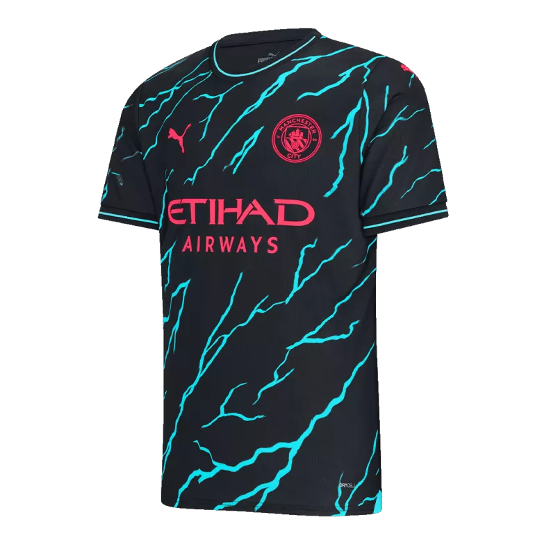 Manchester City Jersey Custom Third Away Soccer Uniform Kits 2023/24 - bestsoccerstore