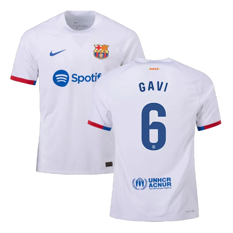 Authentic Barcelona Soccer Jersey GAVI #6 Away Shirt 2023/24 - bestsoccerstore