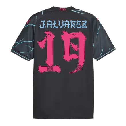 Manchester City Jersey J.ALVAREZ #19 Soccer Jersey Third Away 2023/24 Japanese Tour Printing - bestsoccerstore