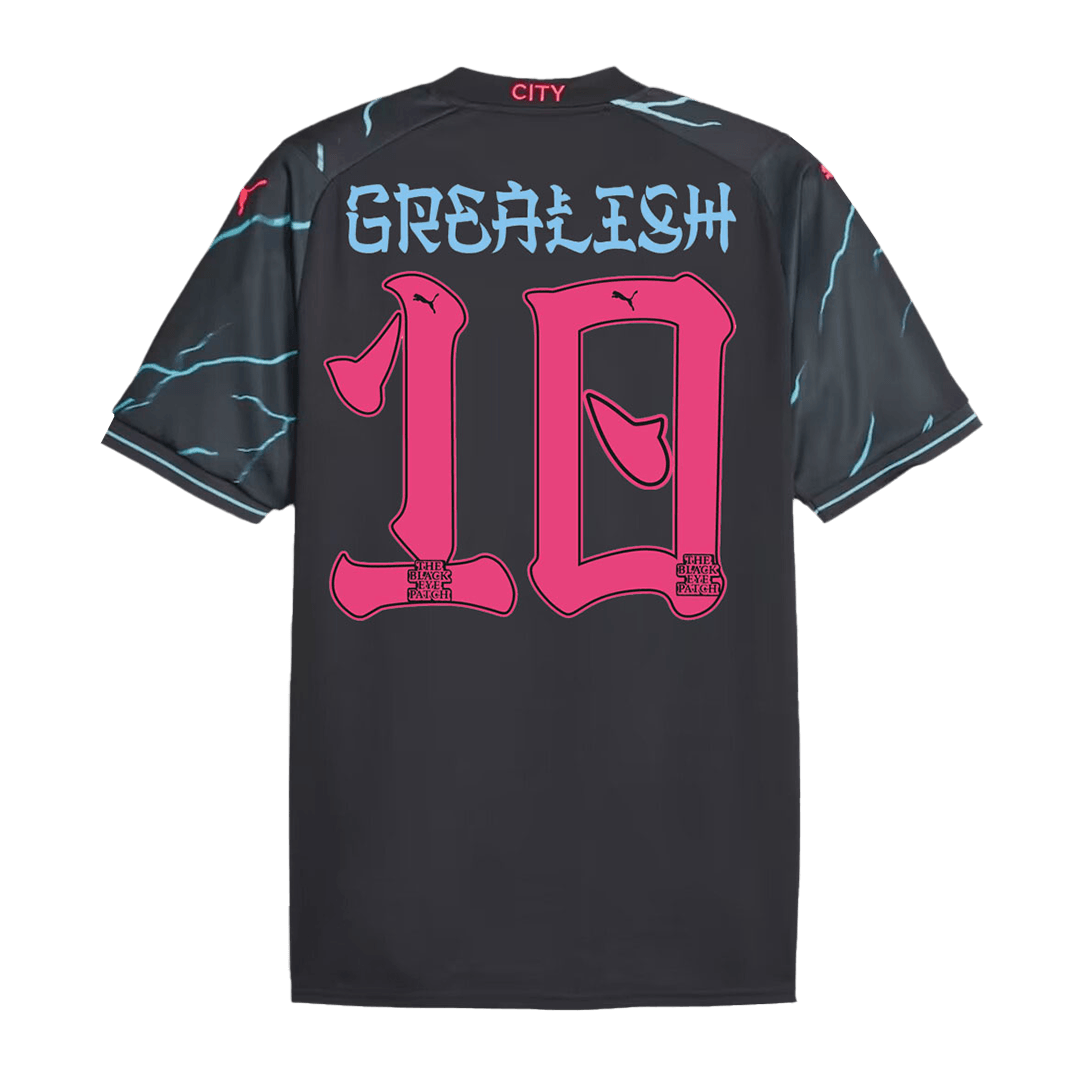 Manchester City Jersey GREALISH #10 Soccer Jersey Third Away 2023/24 ...