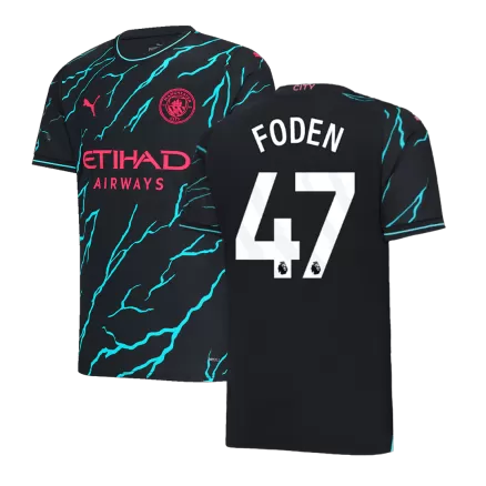 Manchester City Jersey Custom FODEN #47 Soccer Jersey Third Away 2023/24 - bestsoccerstore