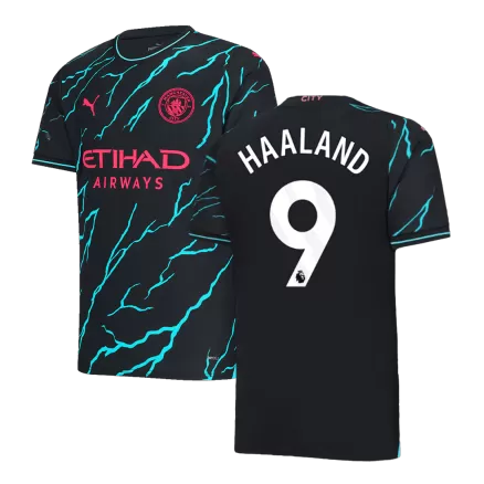 Manchester City Jersey Custom HAALAND #9 Soccer Jersey Third Away 2023/24 - bestsoccerstore