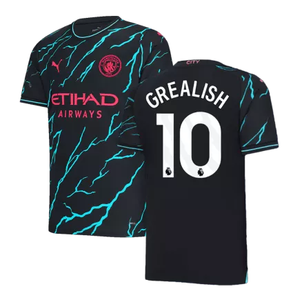 Manchester City Jersey Custom GREALISH #10 Soccer Jersey Third Away 2023/24 - bestsoccerstore