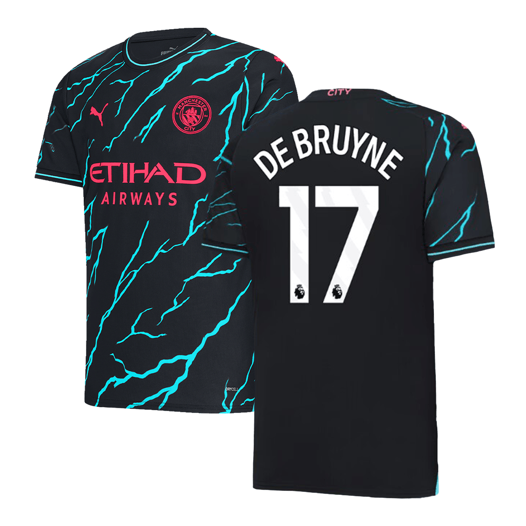 Men's Puma Kevin De Bruyne Navy Manchester City 2023/24 Third Authentic  Player Jersey