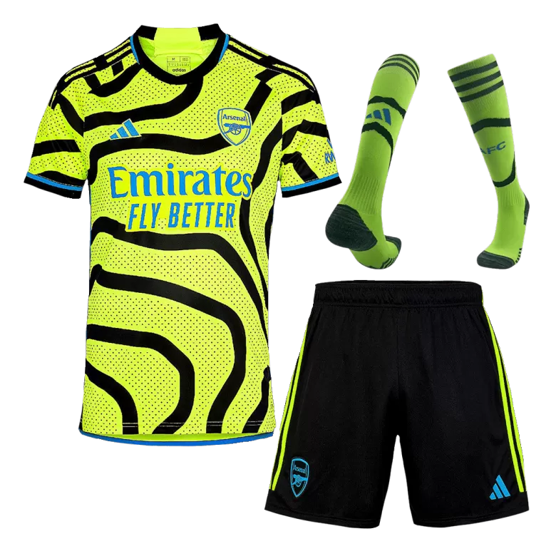 adidas Arsenal 2019/20 Mens Short Sleeve Away Football Jersey Shirt Yellow