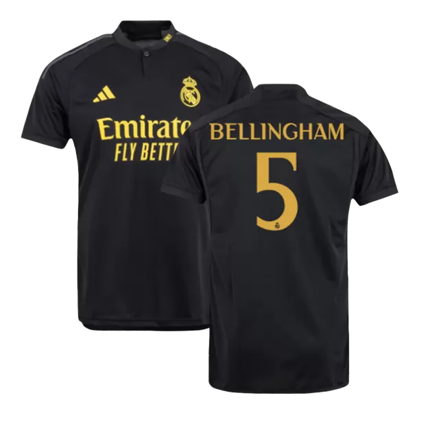Real Madrid Jersey Custom BELLINGHAM 5 Soccer Jersey Third Away 2023/24