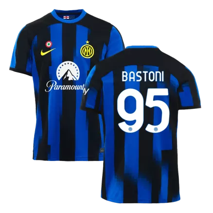 Inter Milan Jersey Custom BASTONI #95 Soccer Jersey Home 2023/24 - bestsoccerstore