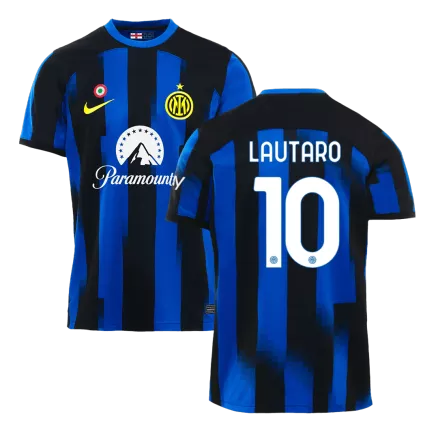 Inter Milan Jersey Custom LAUTARO #10 Soccer Jersey Home 2023/24 - bestsoccerstore