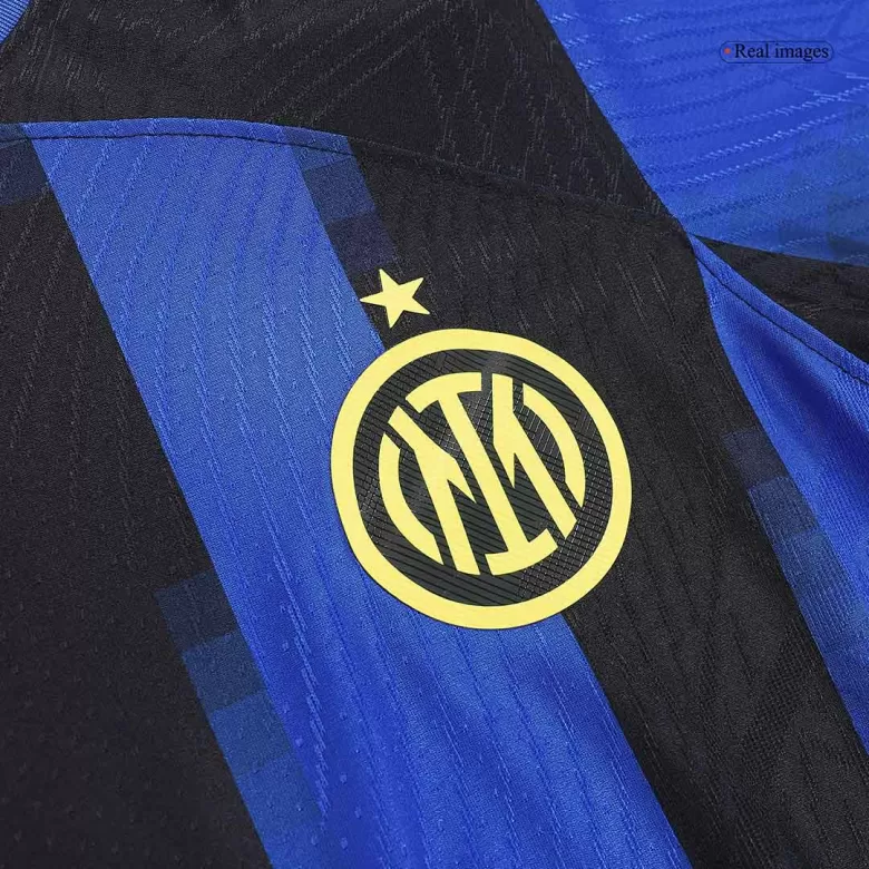 Authentic Inter Milan Soccer Jersey Custom Home Shirt 2023/24 - bestsoccerstore